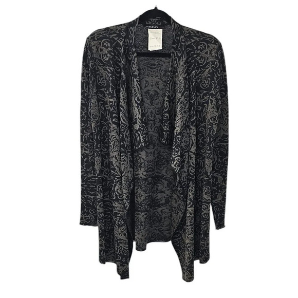 Marc Cain Womens Waterfall Open Front Wool Cardigan Size NO. 4 US 10 - Picture 1 of 8